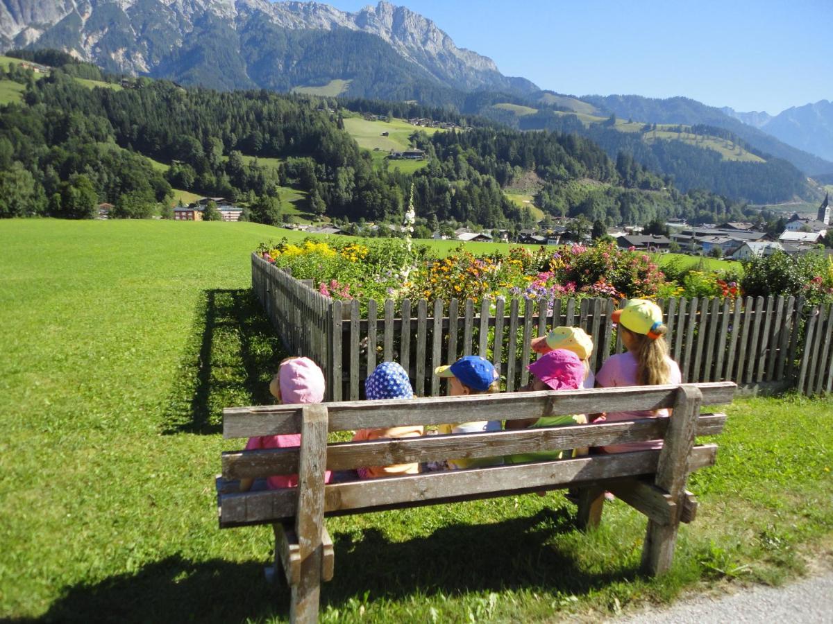 Ferienwohnung Schwarzbach Leogang Exterior foto